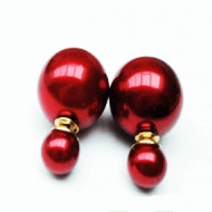 Oorbellen Double Parel 